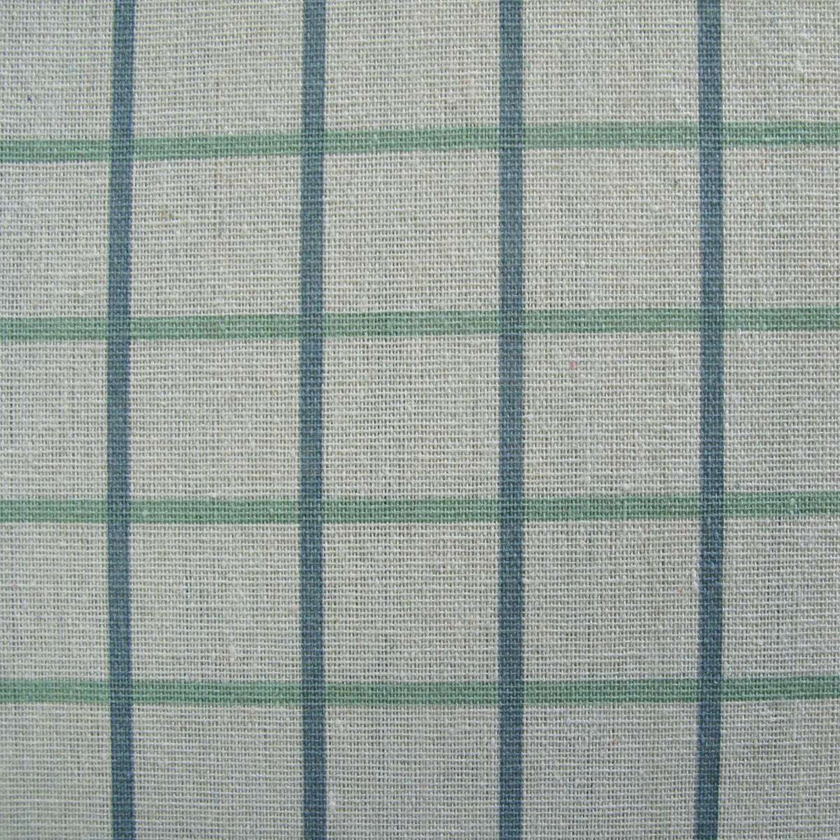 Cotton Grid Checks Oblong Table Cloth Blue 150 x 230cm
