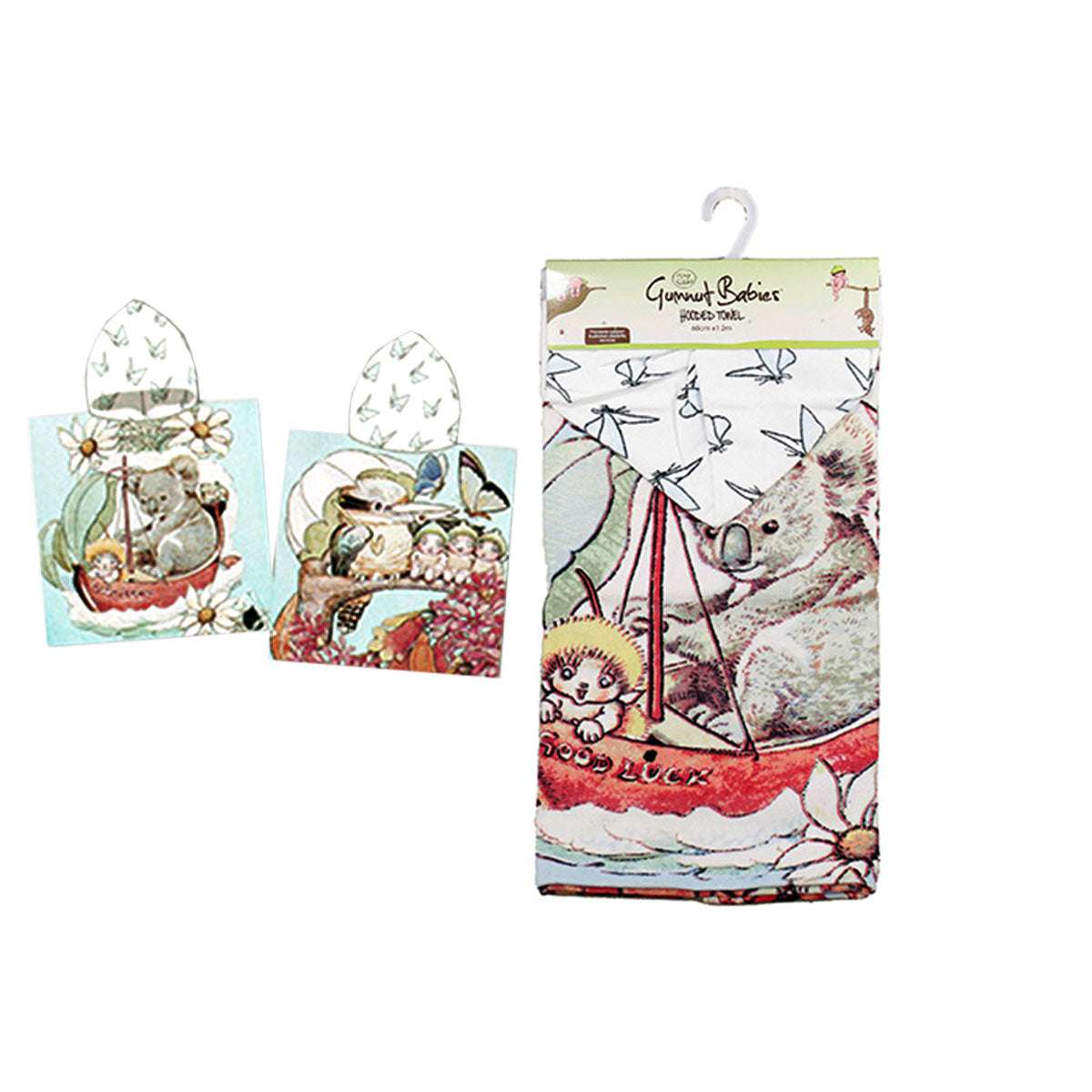 Caprice Gumnut Babies Cotton Hooded Licensed Towel 60