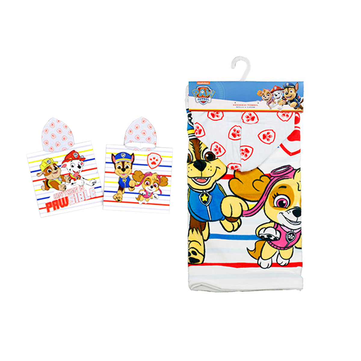 Caprice Paw Patrol Cotton Hooded Licensed Towel 60