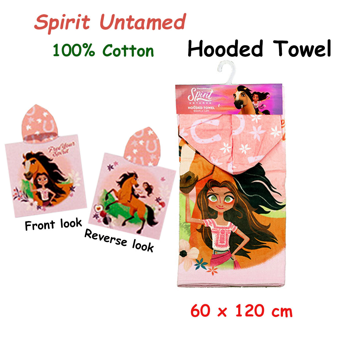 Caprice Spirit Untamed Cotton Hooded Licensed Towel 60