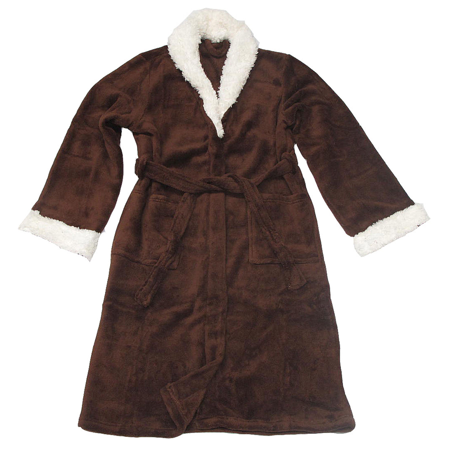 Sherpa Bath Robe Chocolate