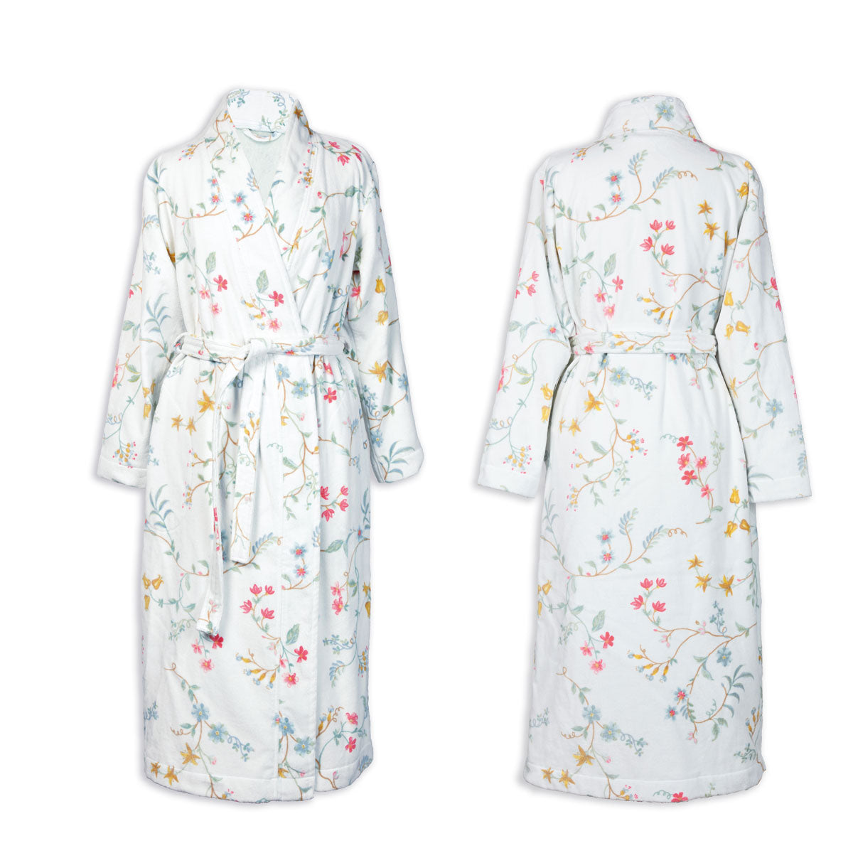 PIP Studio Les Fleurs Cotton Bath Robe White