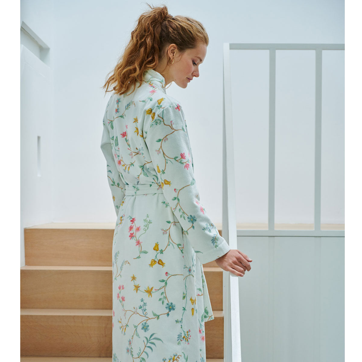 PIP Studio Les Fleurs Cotton Bath Robe White