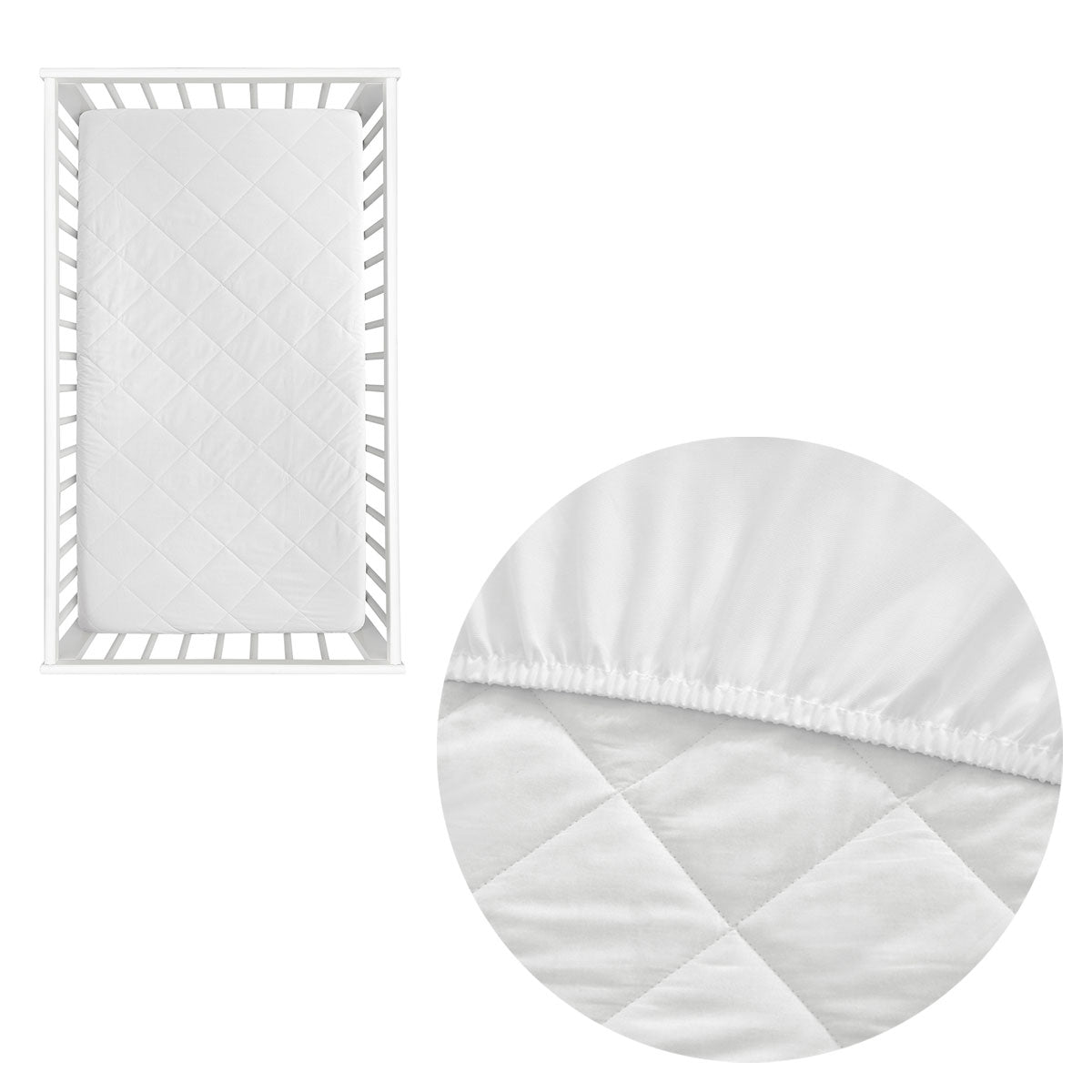 Gem 100% Cotton Cot Mattress Protector