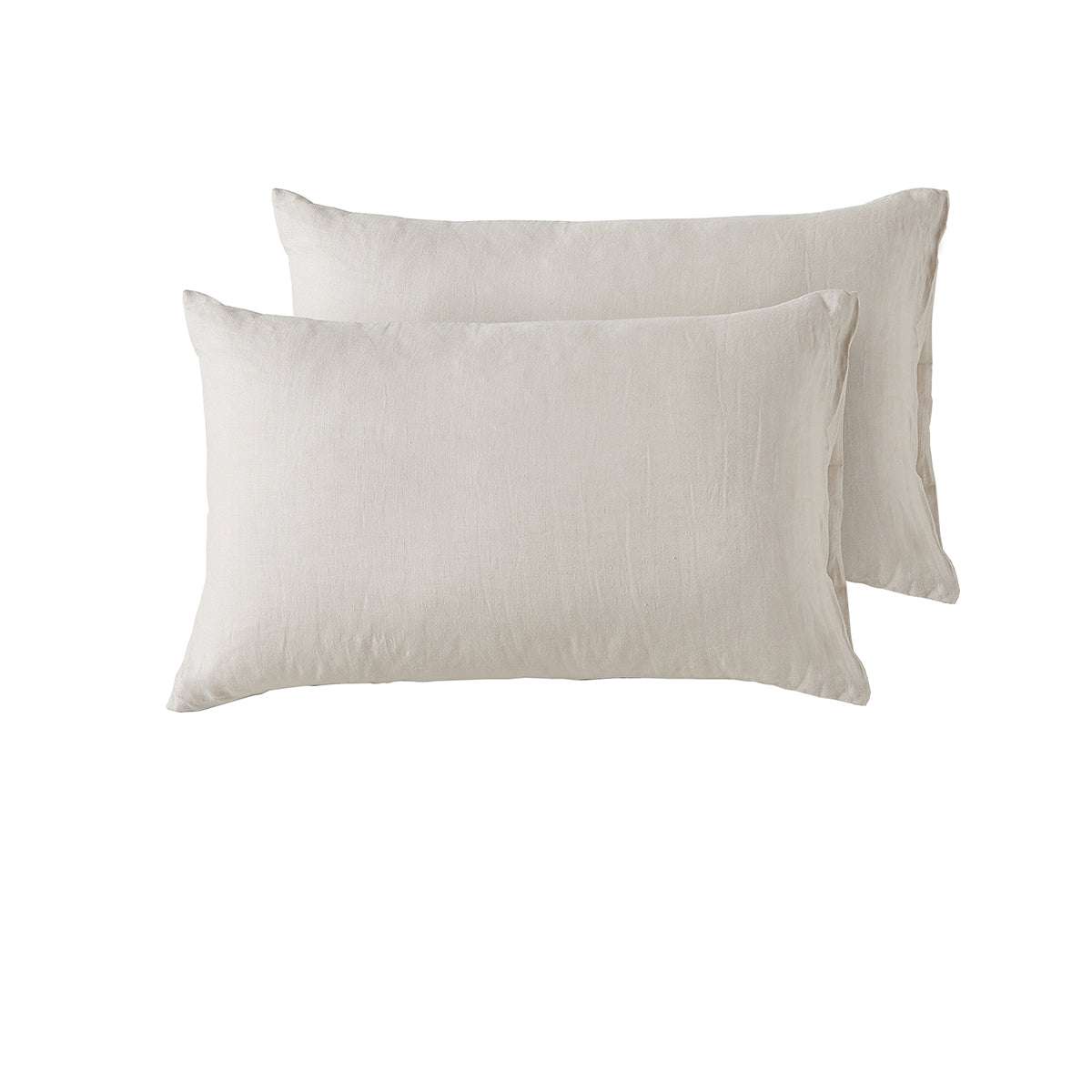 Natural French Linen Standard Pillowcases