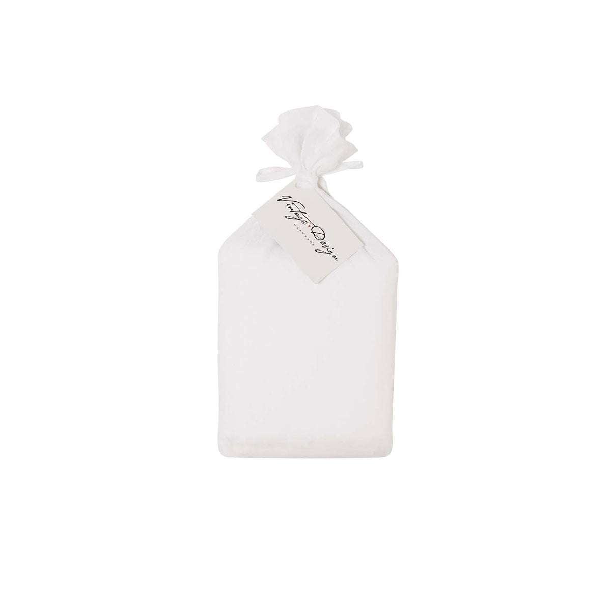 Vintage Design Homewares White French Linen Valance 35cm Wall Super King