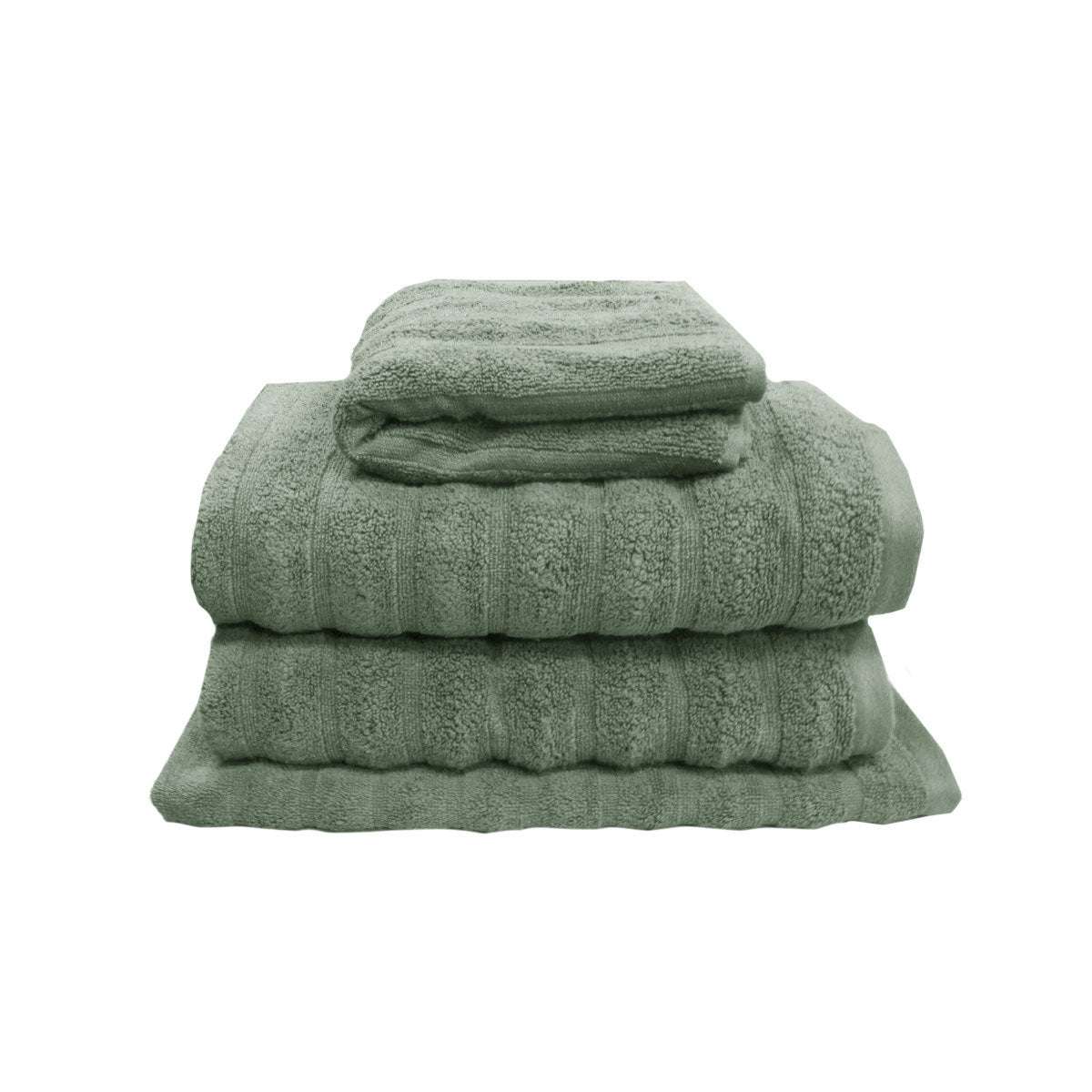 4 George Collective Cotton Bath Towel Set Avocado