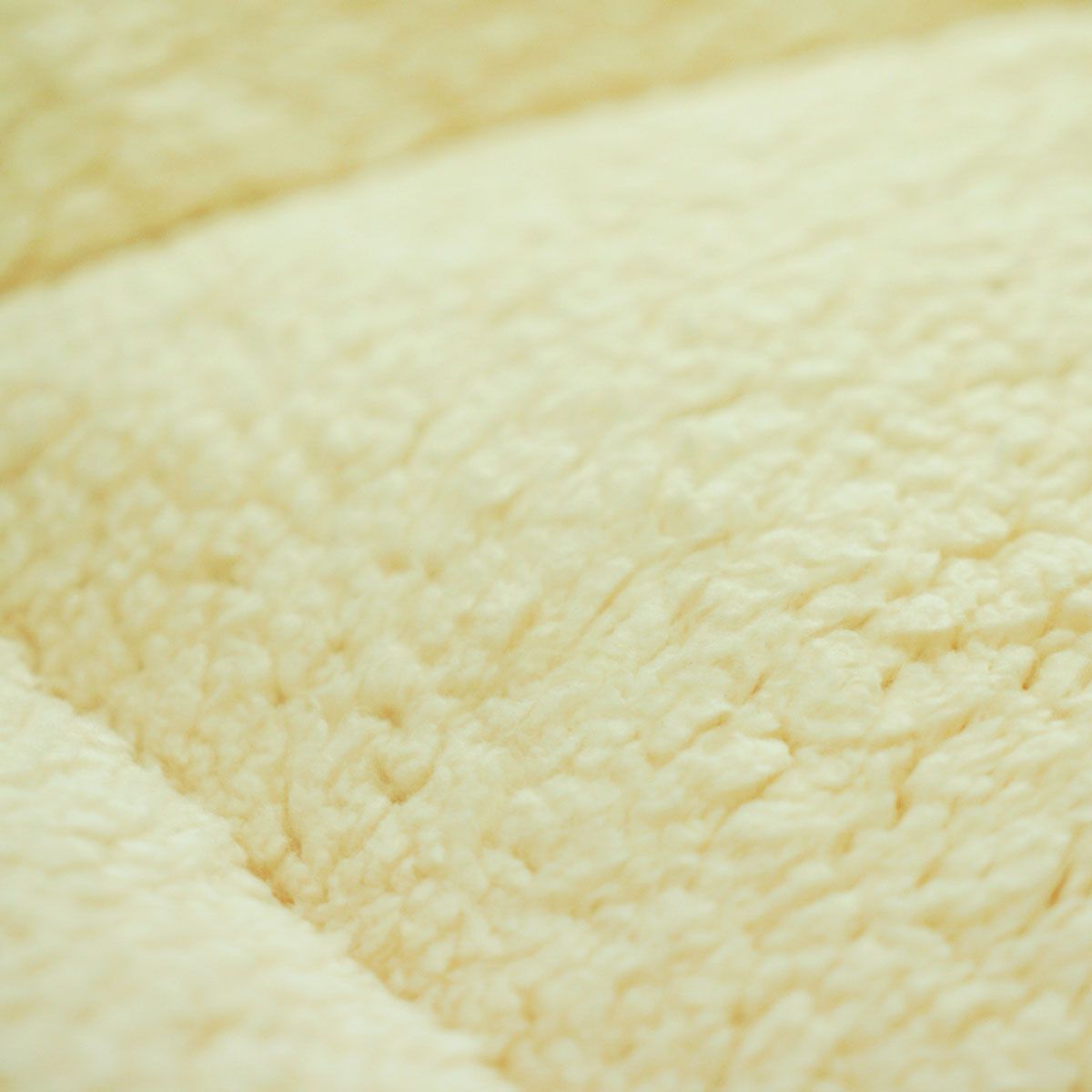 Sherpa winter mattress topper plush sherpa texture in pale cream