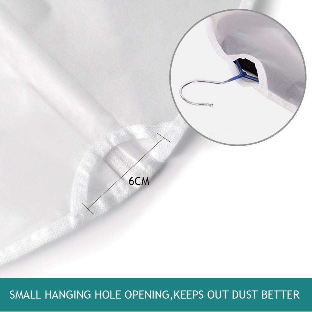 6Pcs Suit Dress Clothing Dust Cover Bag Jacket Wardrobe Storage Coat Protector (2M+2L+2XL)