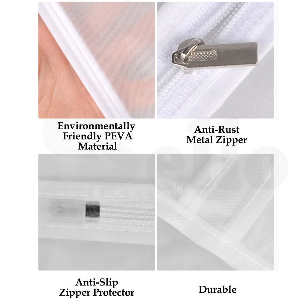 6Pcs Suit Dress Clothing Dust Cover Bag Jacket Wardrobe Storage Coat Protector (2M+2L+2XL)