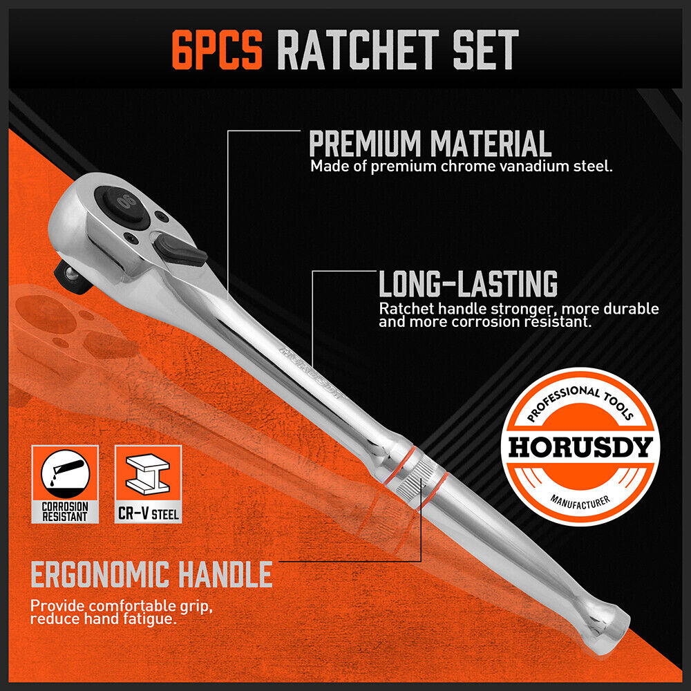 Workshop Mini Ratchet Spanner - 90 Tooth, Bag