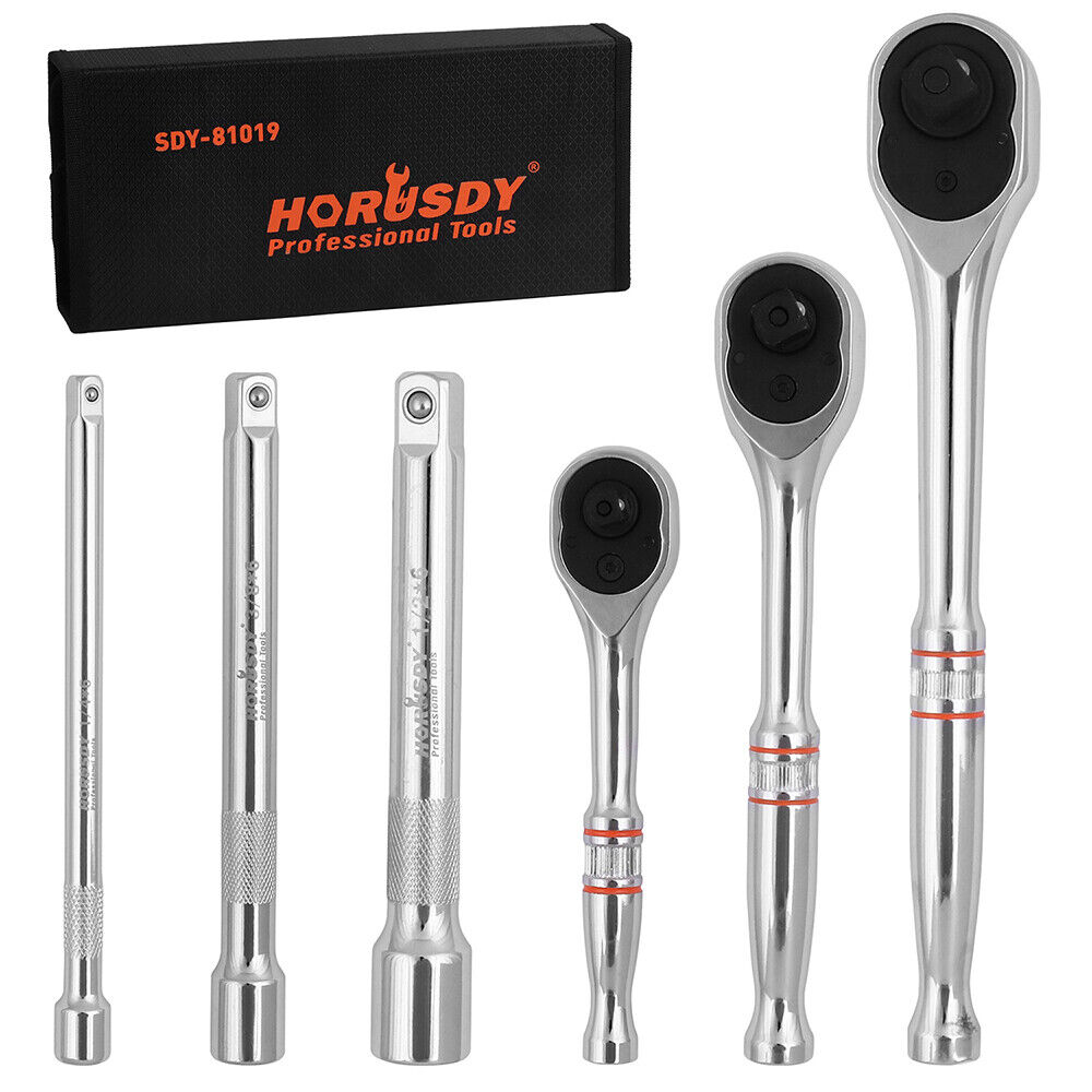 Workshop Mini Ratchet Spanner - 90 Tooth, Bag