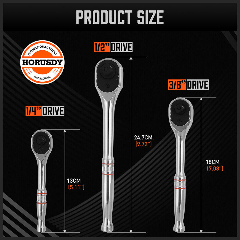 Mini Ratchet Spanner Set - 90 Tooth, Extension Bar