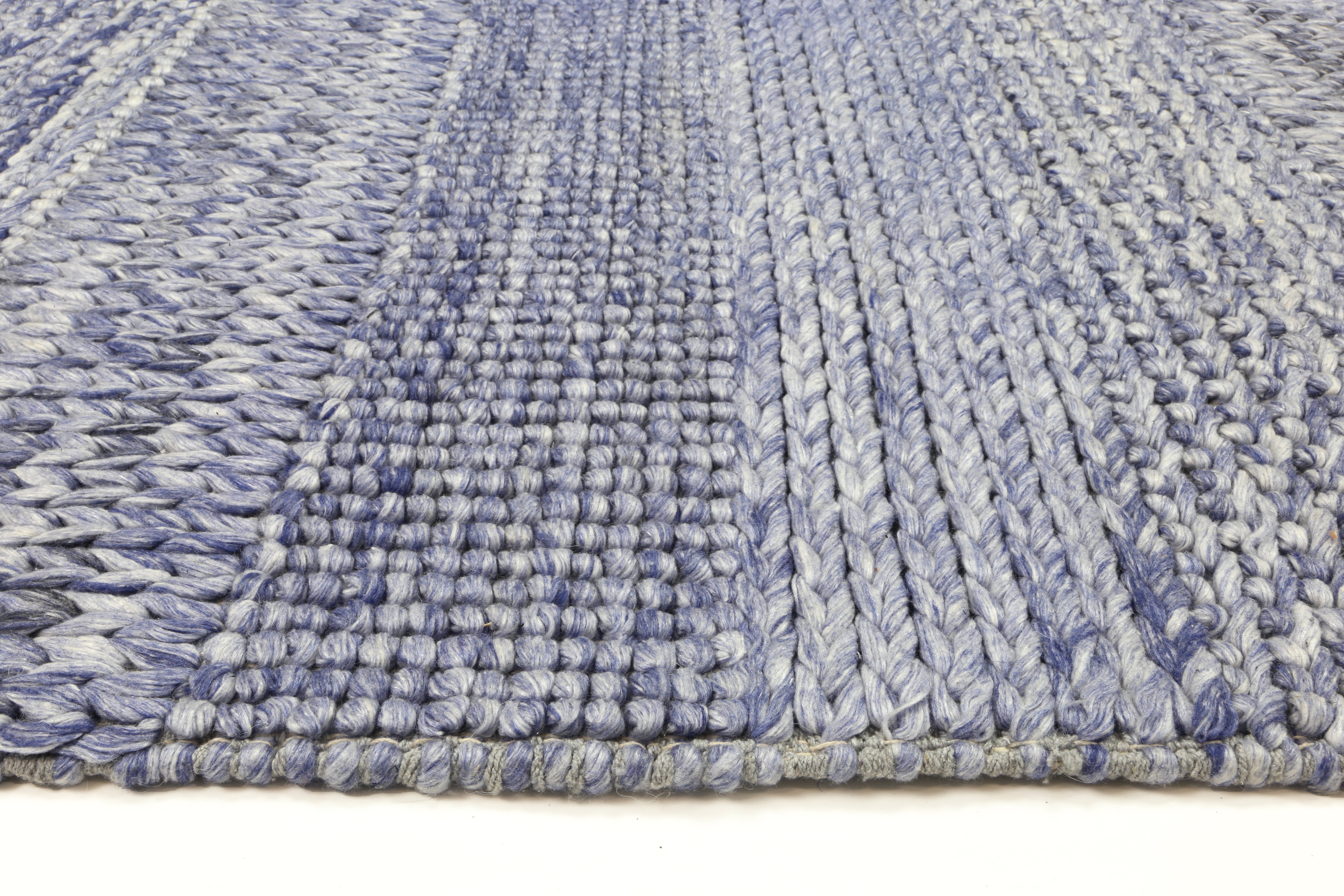 Harlow Grace Blue Wool Blend Rug 160x230