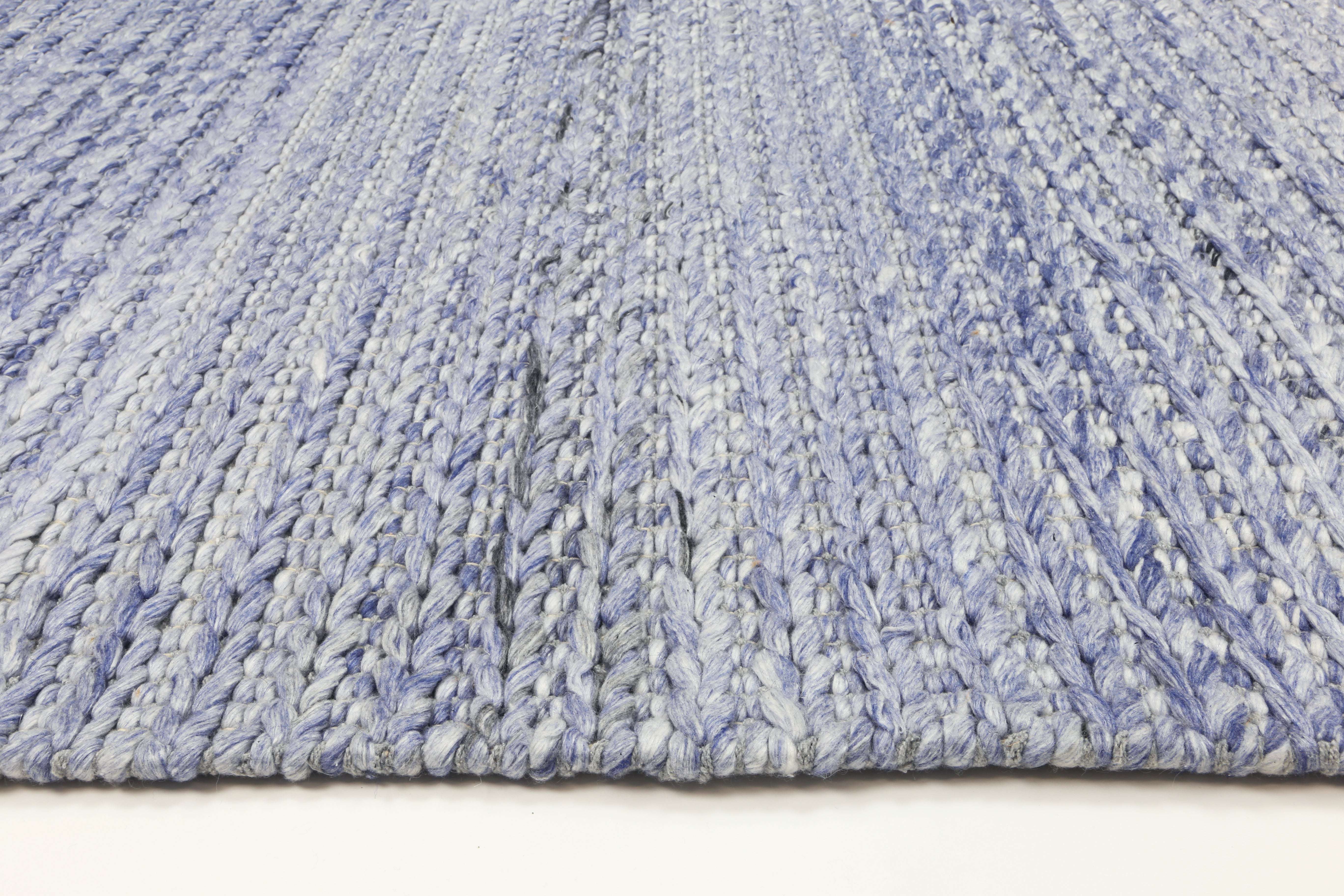 Harlow Cue Blue Wool Blend Rug 200x290