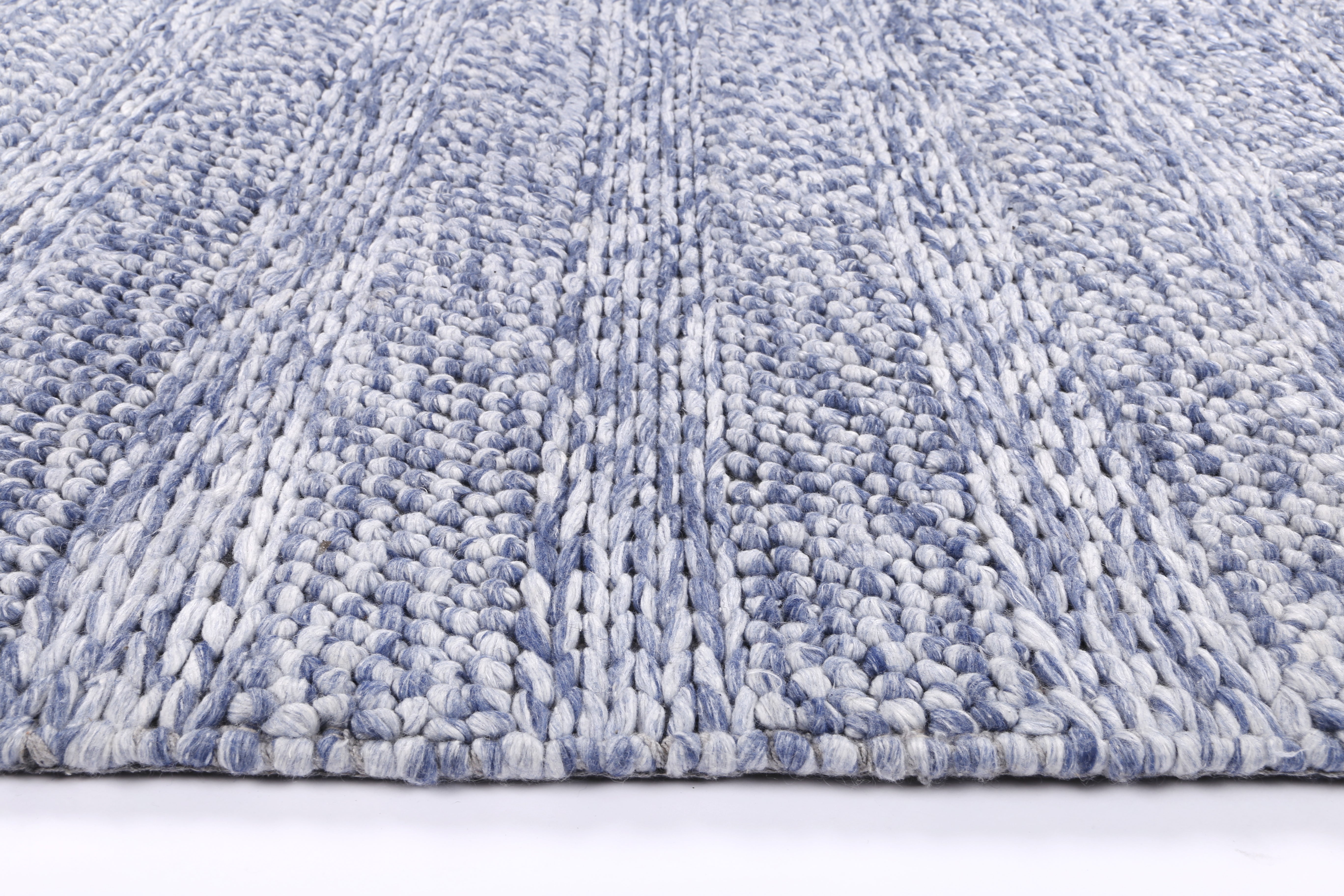 Harlow Ringlets Blue Wool Blend Rug 200x290