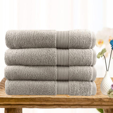 4 piece ultra light cotton bath towels