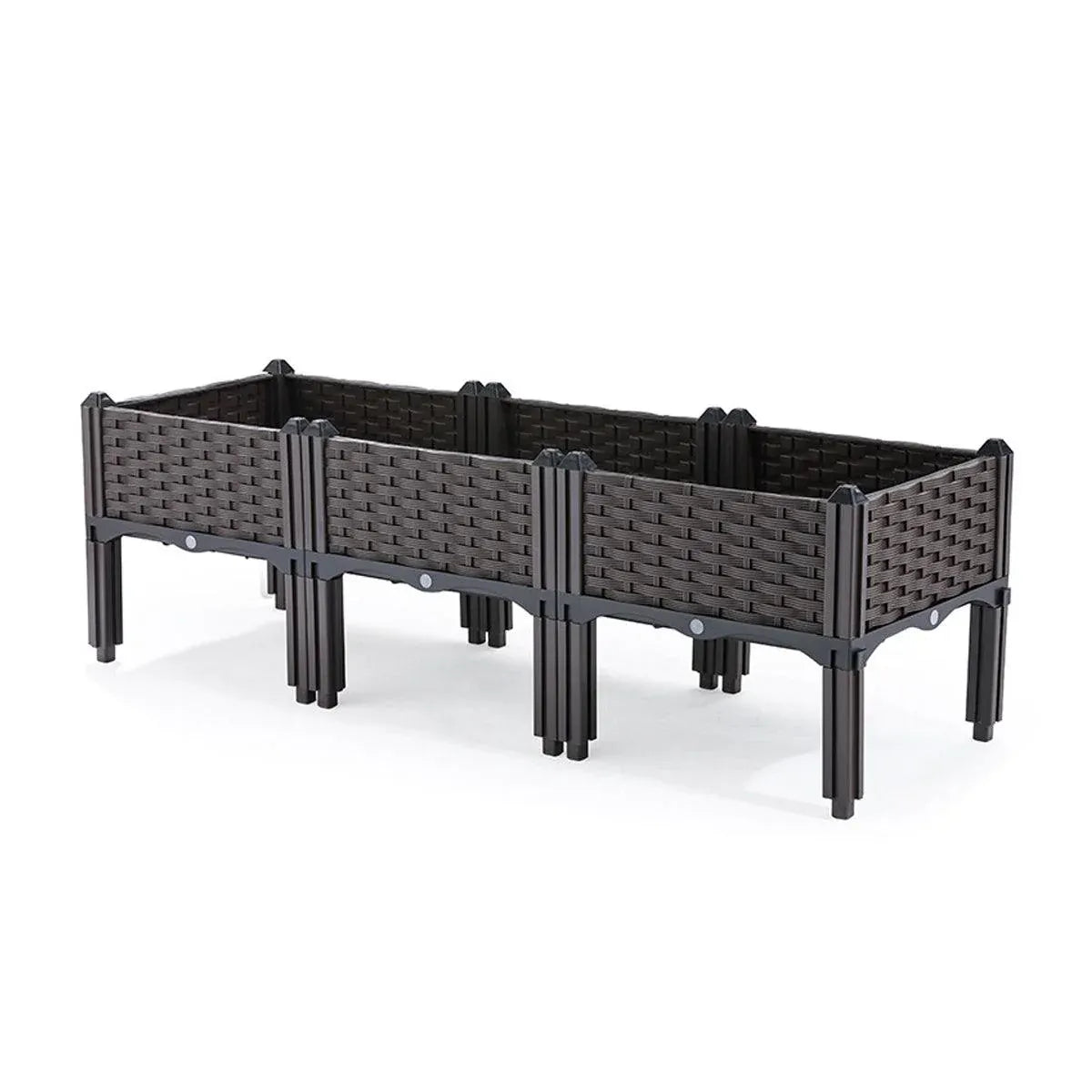 Outdoor Rectangular Balcony Vegetable Planter Box Garden Flower Planting Bedworld