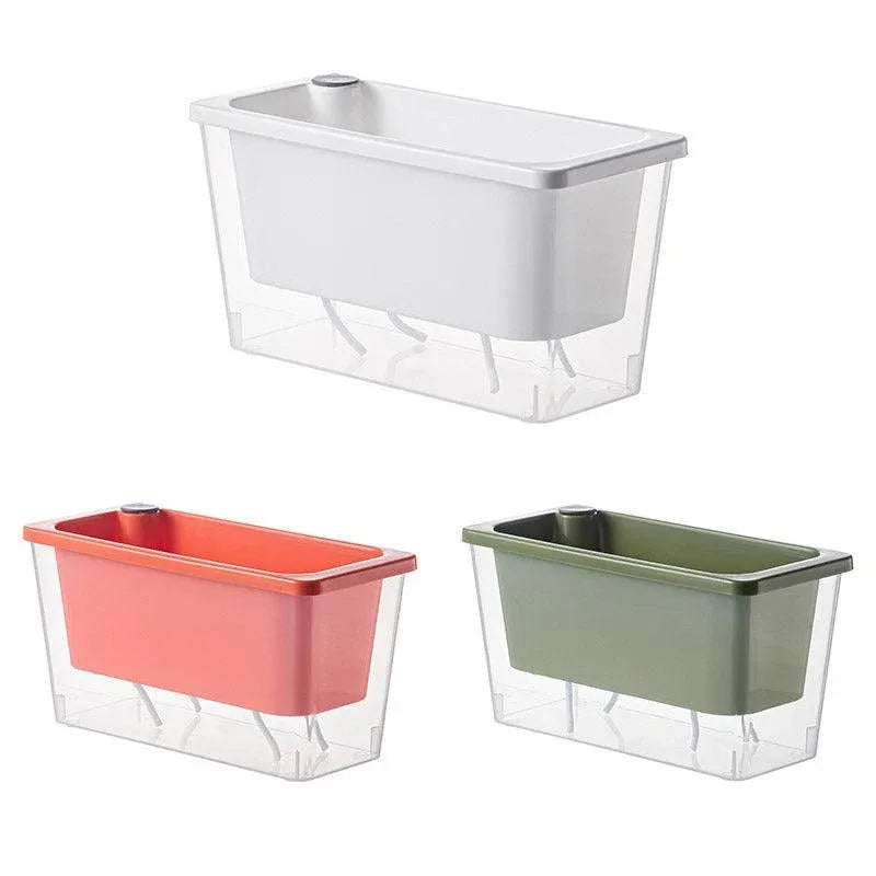 Balcony Vegetable Pot Planter Lazy Self Priming Flower Pot for Indoor Gardening - White Bedworld
