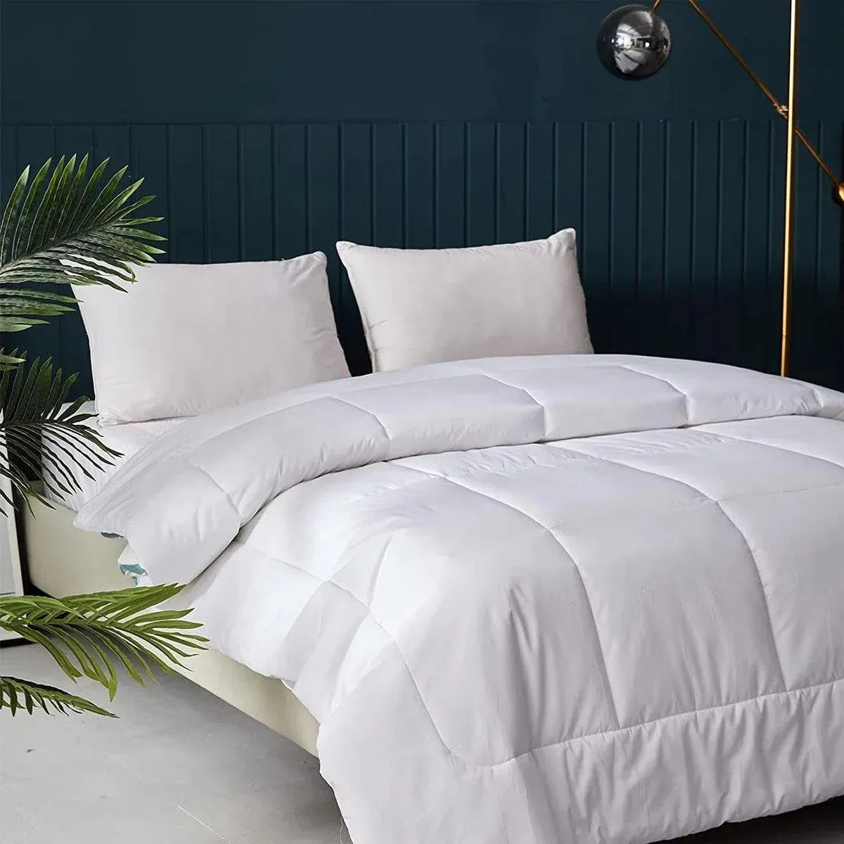 Luxury Hotel Quilt Core ??Soft Microfiber Down Alternative Comforter for All Seasons - 180x210cm-Cotton Bedworld