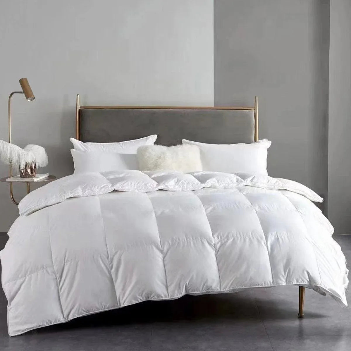 Luxury Hotel Quilt Core ??Soft Microfiber Down Alternative Comforter for All Seasons - 180x210cm-Cotton Bedworld