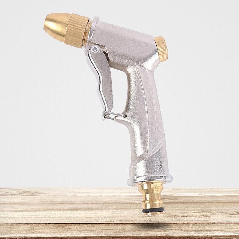 2Pcs High Pressure Water Spray Handle Nozzle Brass Garden Hose Pipe Lawn Car Wash Bedworld