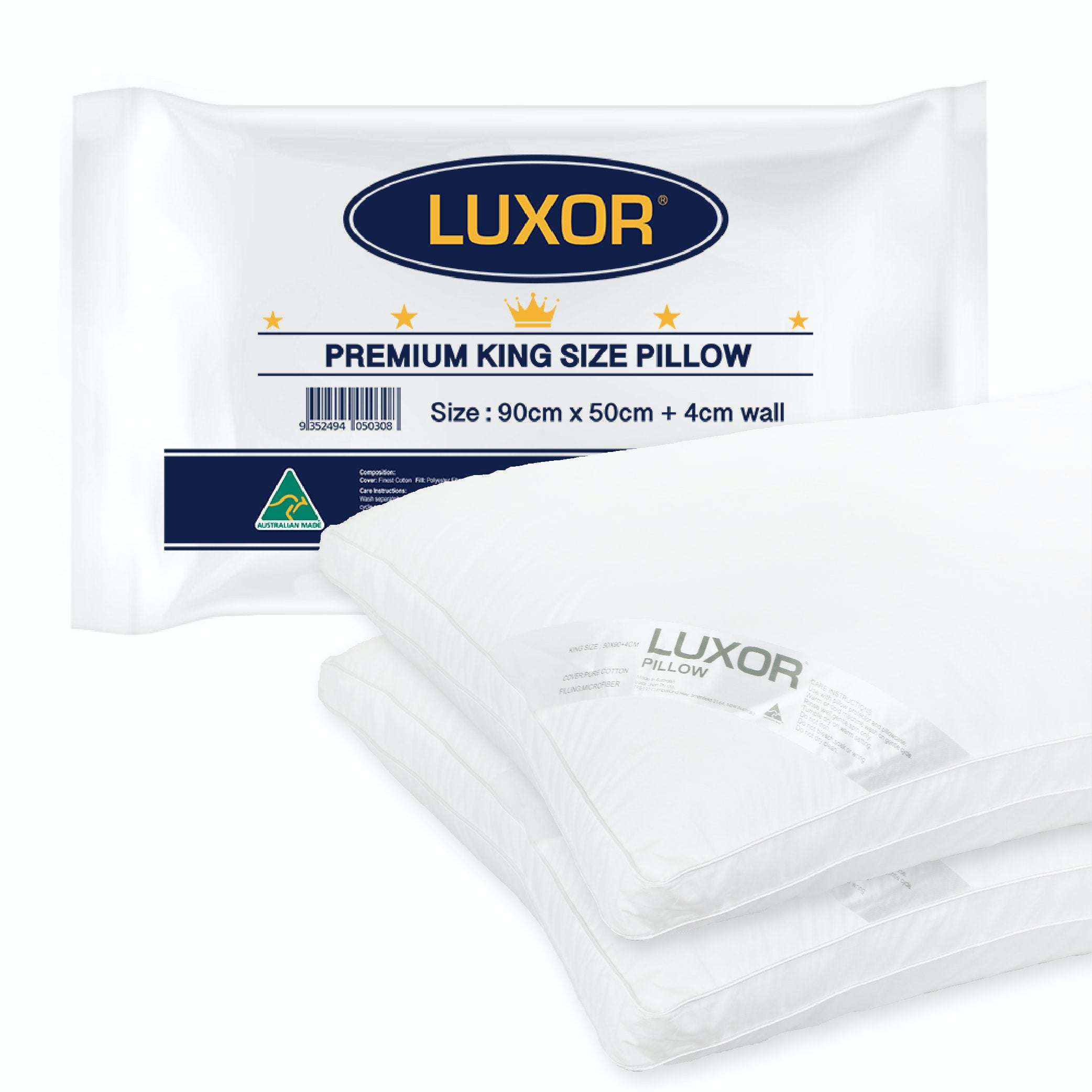 Luxor Australian Made Hotel King Size Pillow