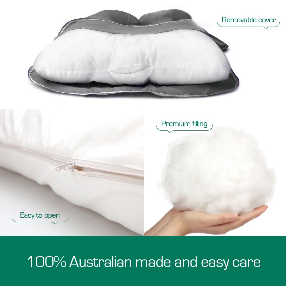 Woolcomfort Aus Made Maternity Pregnancy Nursing Sleeping Body Pillow Pillowcase Included Lilac Bedworld