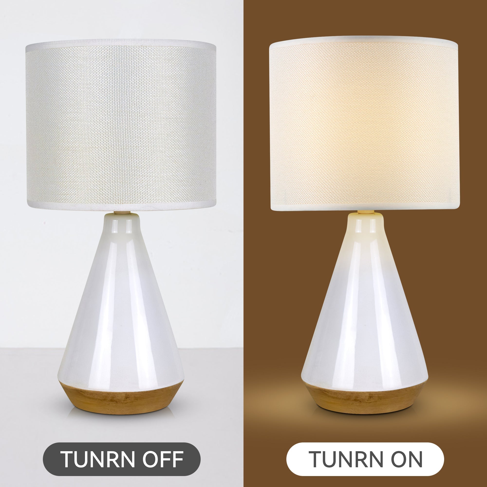 Lux Tapered Ceramic Table Lamp