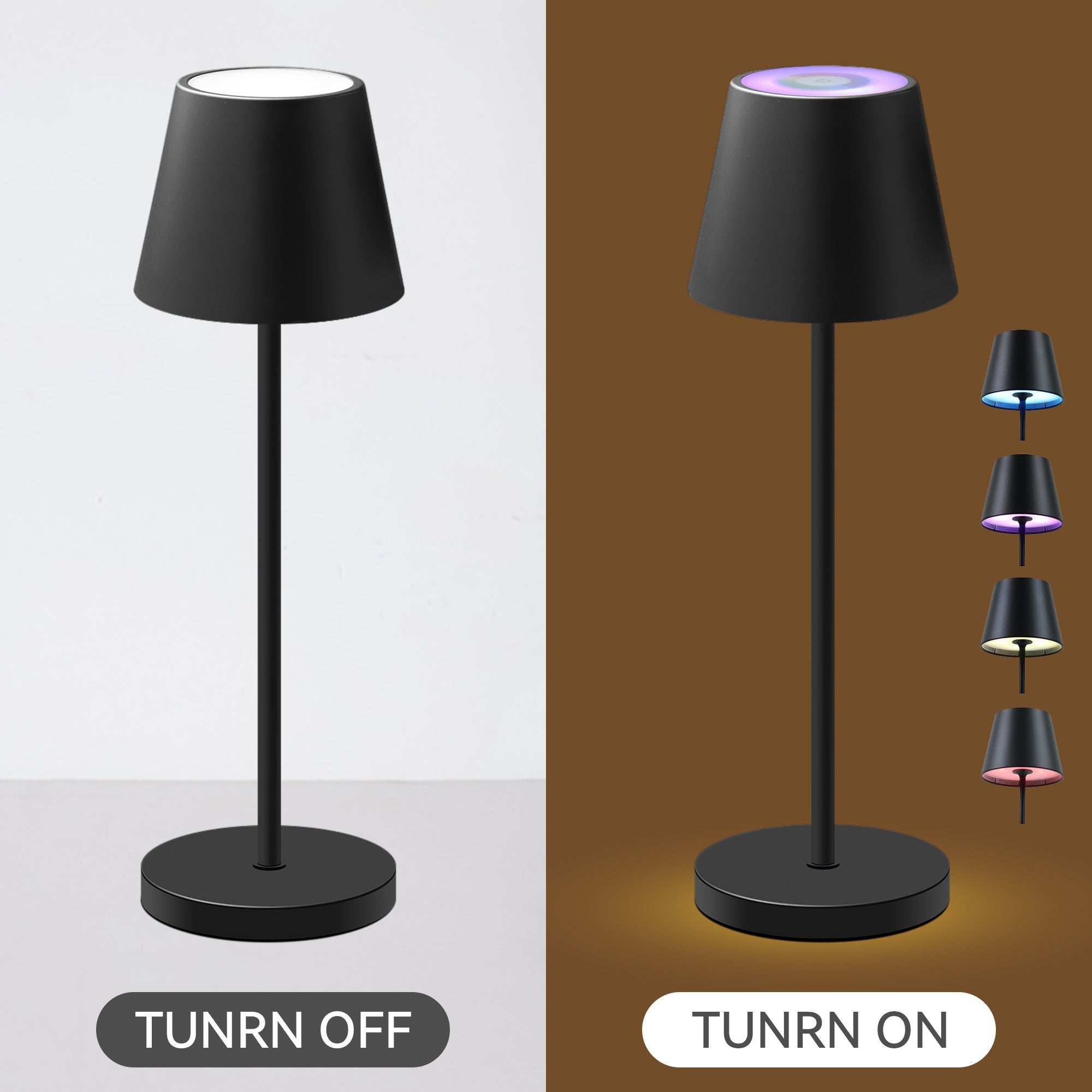 Enoki Portable RGB Table Lamp - Black