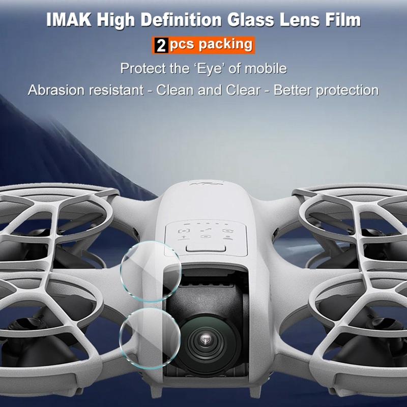 Hd Glass Rear Camera Lens Film For Dji Neo 2 Pack