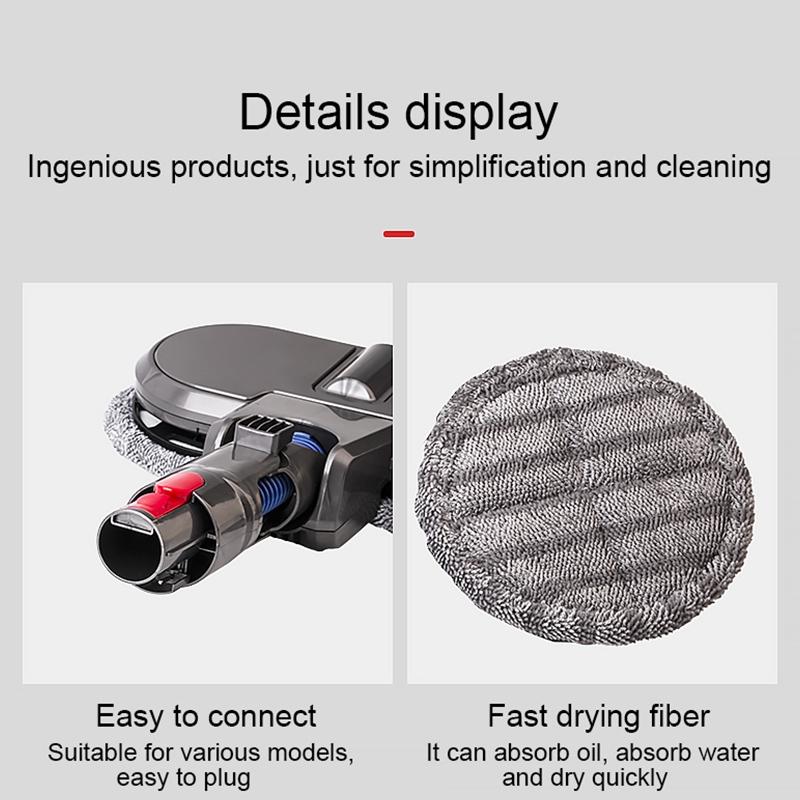 Electric Mop Cleaning Head with Water Tank for Dyson V6 Vacuum Cleaner