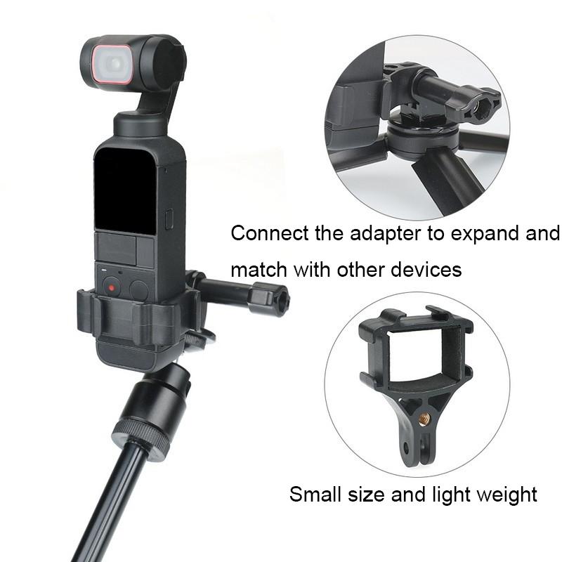 Dji Pocket 2 Camera Expansion Adapter Holder for Fixed Connection - Black