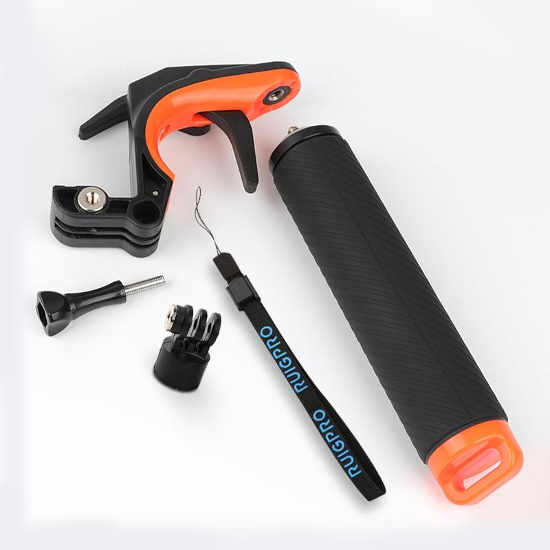 Floating Hand Grip for Gopro Hero8 with Shutter Trigger and Anti-lost Strap