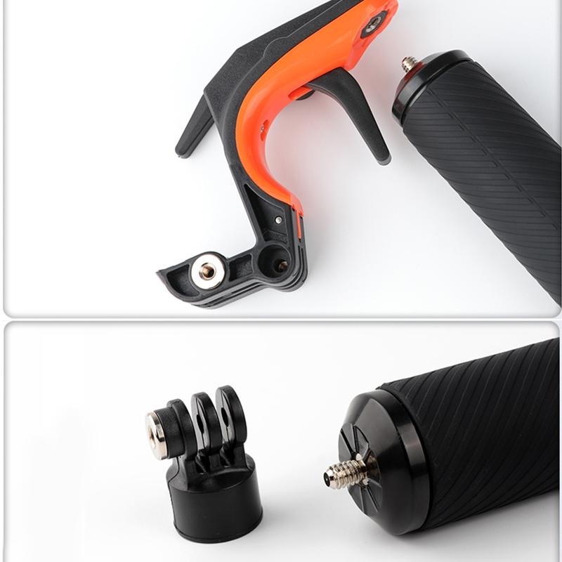 Floating Hand Grip for Gopro Hero8 with Shutter Trigger and Anti-lost Strap