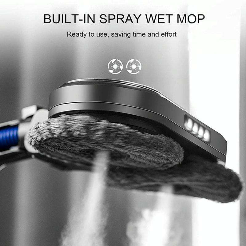 Electric Vacuum Cleaner with Integrated Mopping Head and Water Tank - Includes 6 Rag Pieces - For Dyson V15