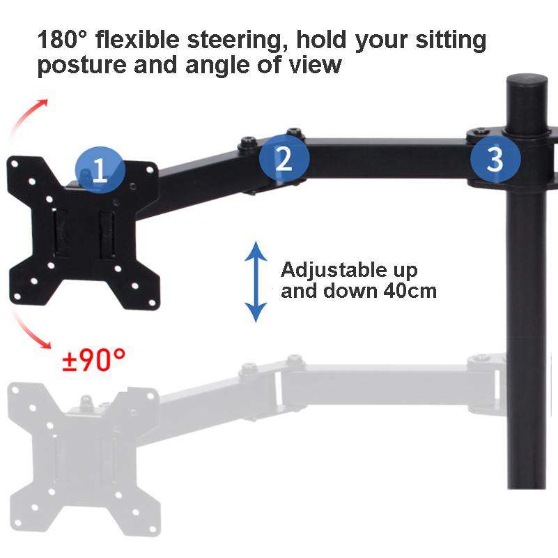 Double Screen Desktop Monitor Stand - Lifting Bracket