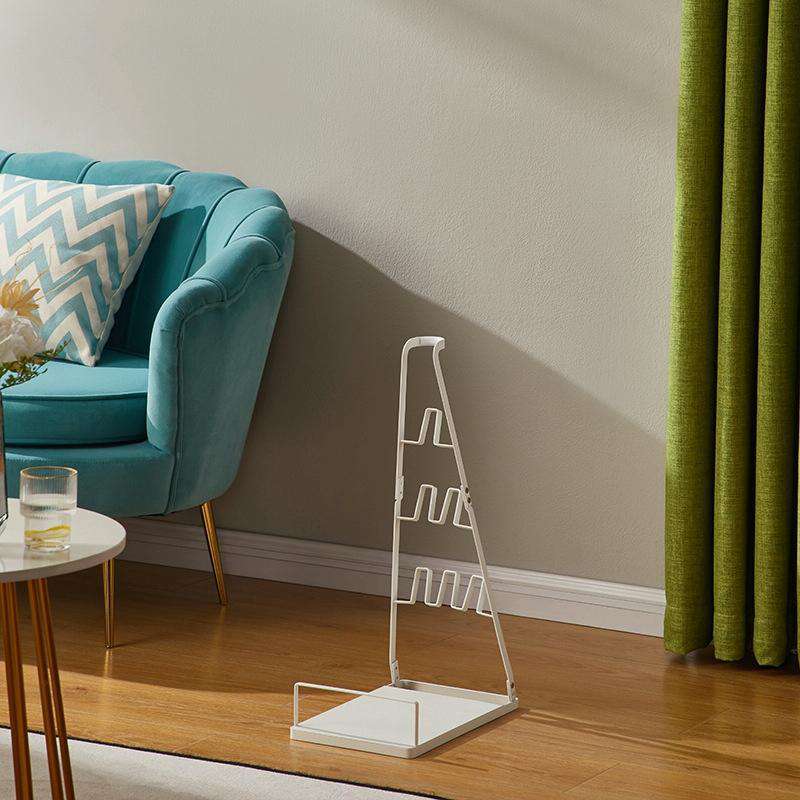 Universal Non-punch Vacuum Cleaner Floor Storage Bracket for Dyson - White