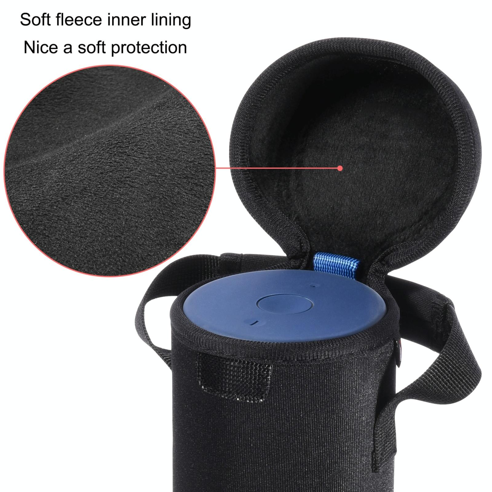 Portable Neoprene Speaker Bag for Ue Boom 3 with Velvet Lining
