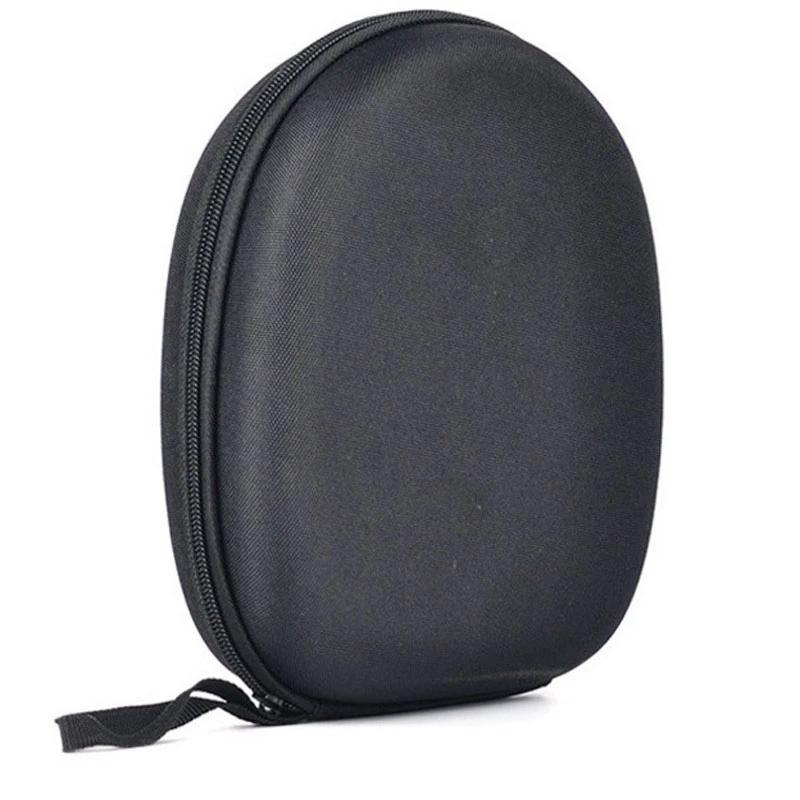 Round Zippered Headphone Storage Bag - Portable and Compact