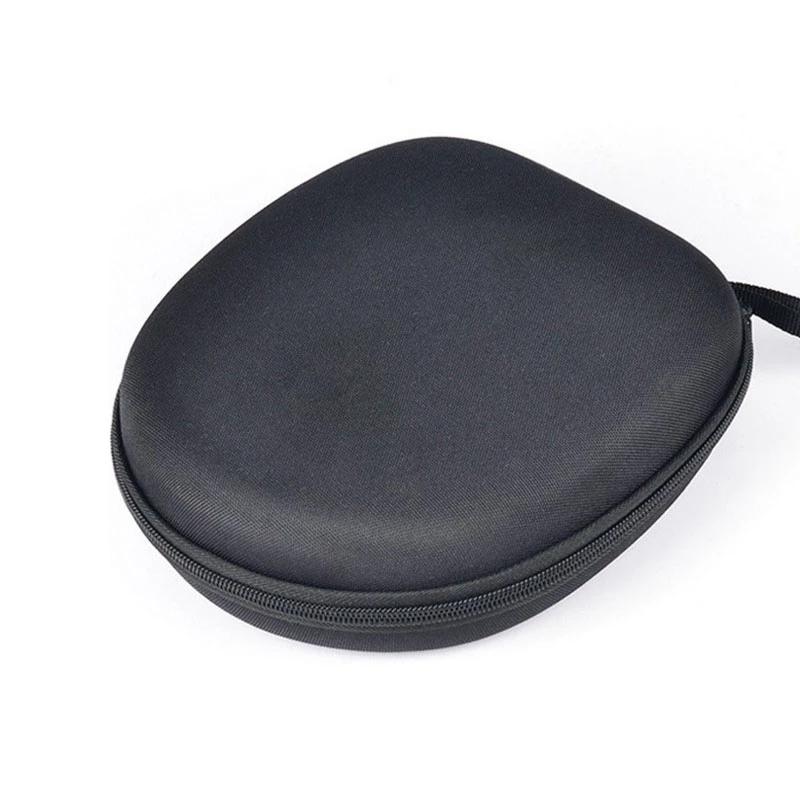 Round Zippered Headphone Storage Bag - Portable and Compact