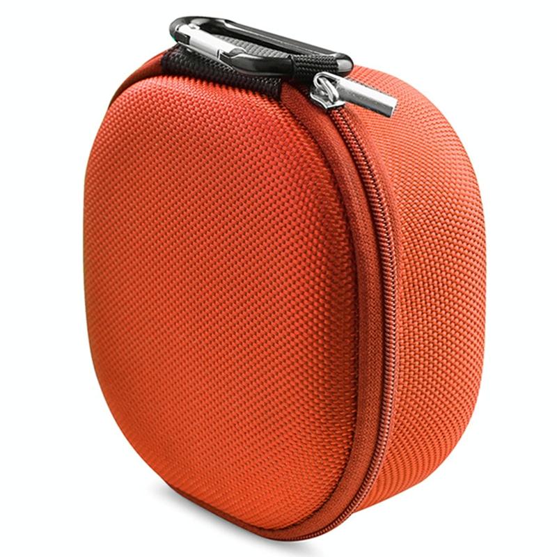 Protective Case for Jbl Go4 Bluetooth Speaker - Portable Storage Bag Black - Orange