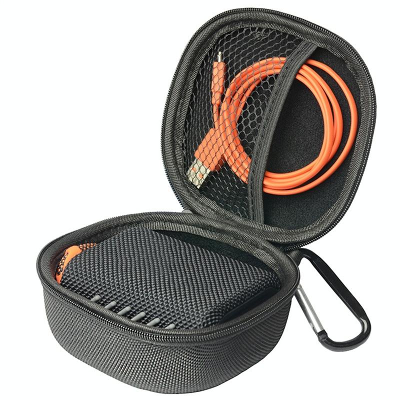 Protective Case for Jbl Go4 Bluetooth Speaker - Portable Storage Bag Black - Orange