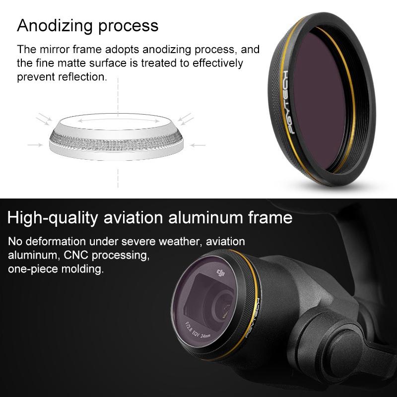 Gold Edge Lens Filter for Dji Inspire 2 / X4s Gimbal Camera Drone