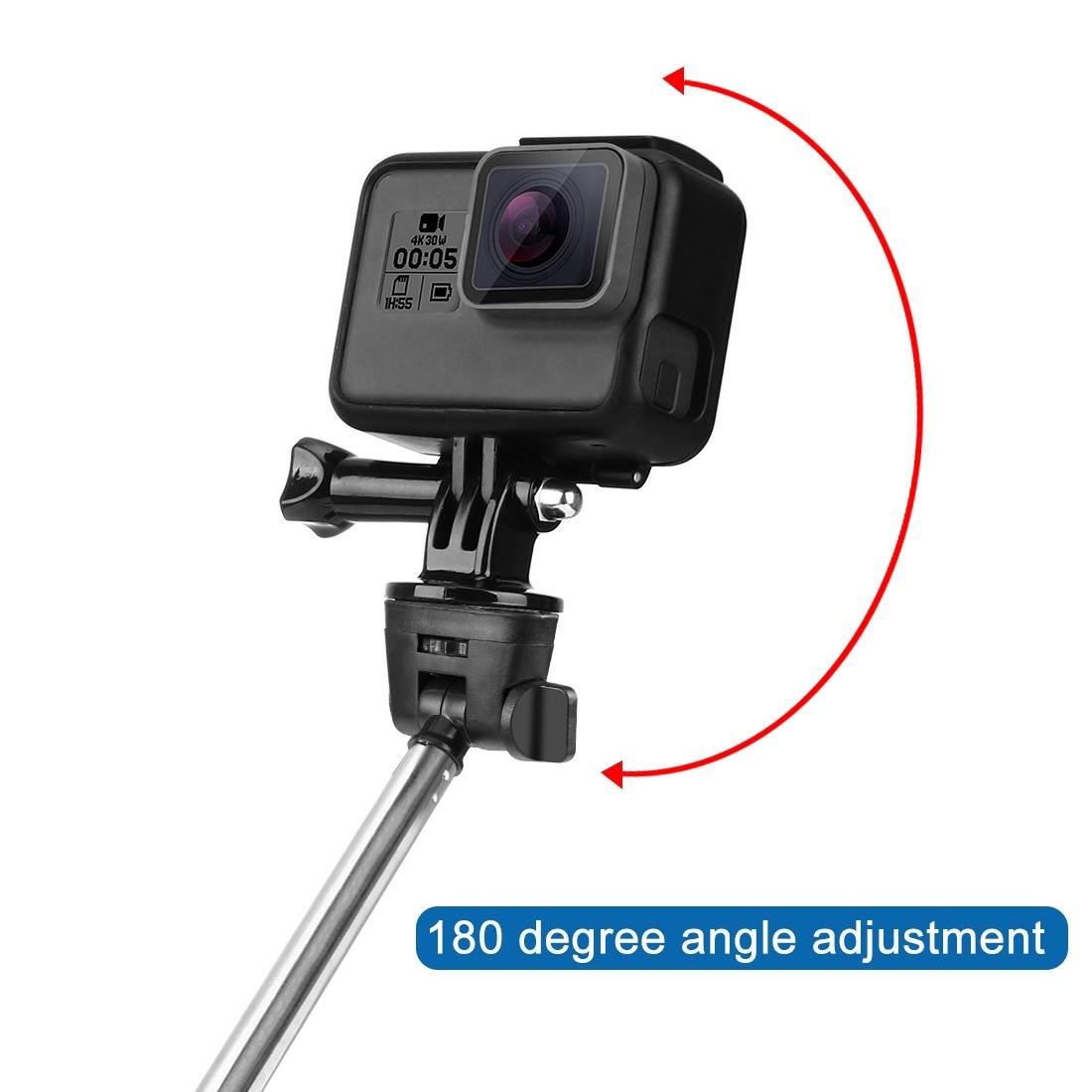 Extendable Selfie Monopod for Action Cameras - 22.5-80cm Length