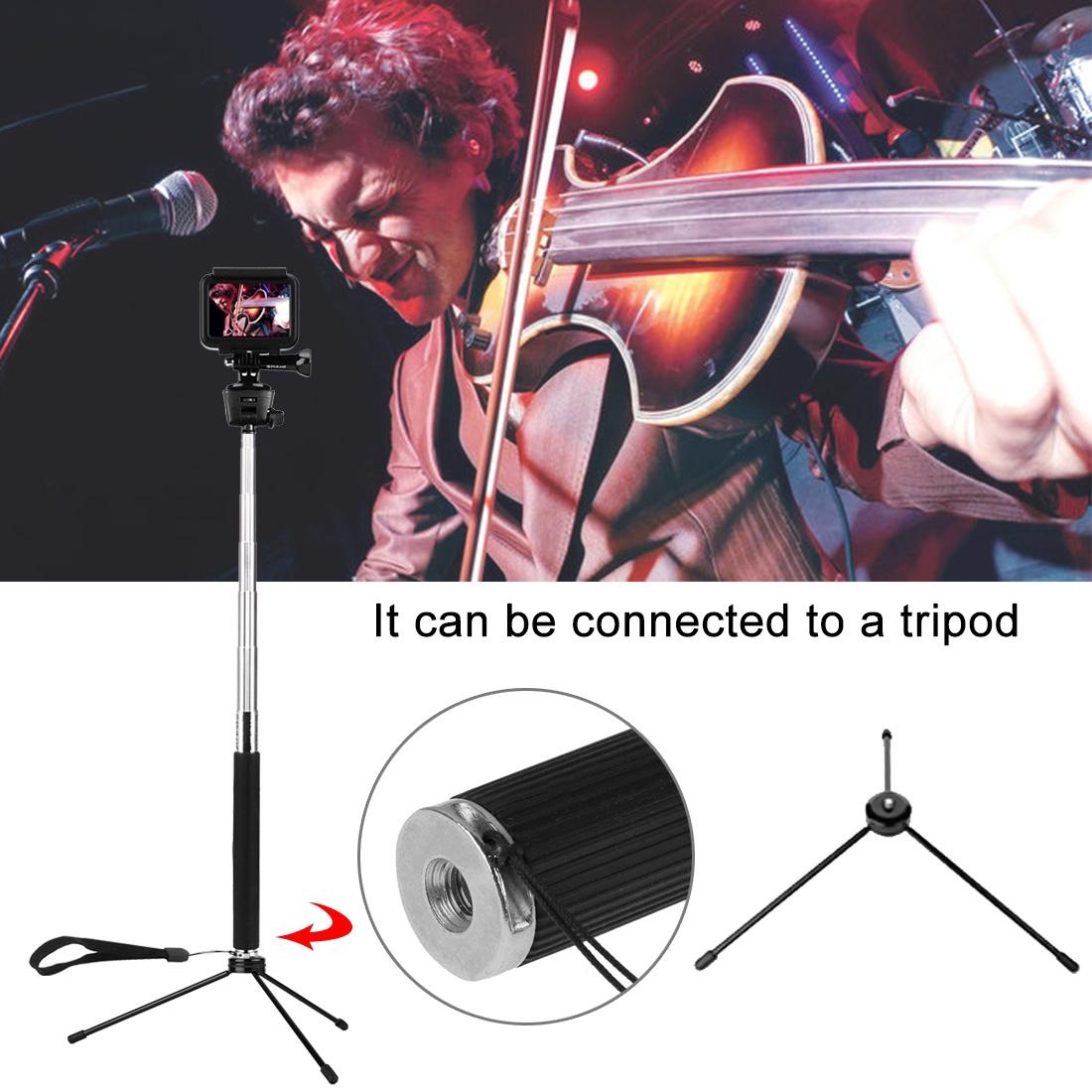 Extendable Selfie Monopod for Action Cameras - 22.5-80cm Length