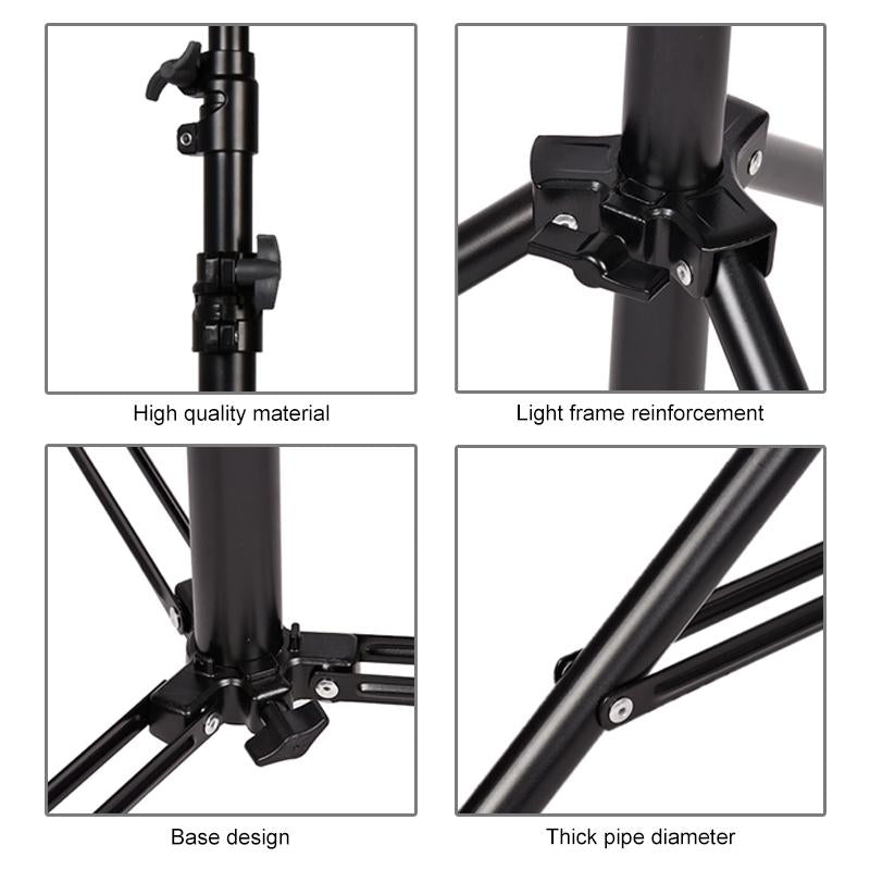 Professional Photography Lighting Stand With Spring Buffer For Studio Flash
