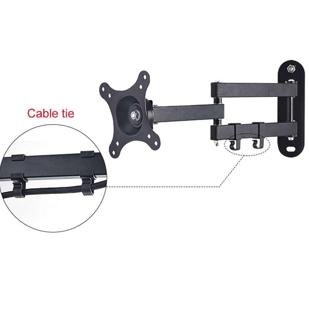 Universal Rotatable Retractable Monitor Wall Mount - 14-27 Inch
