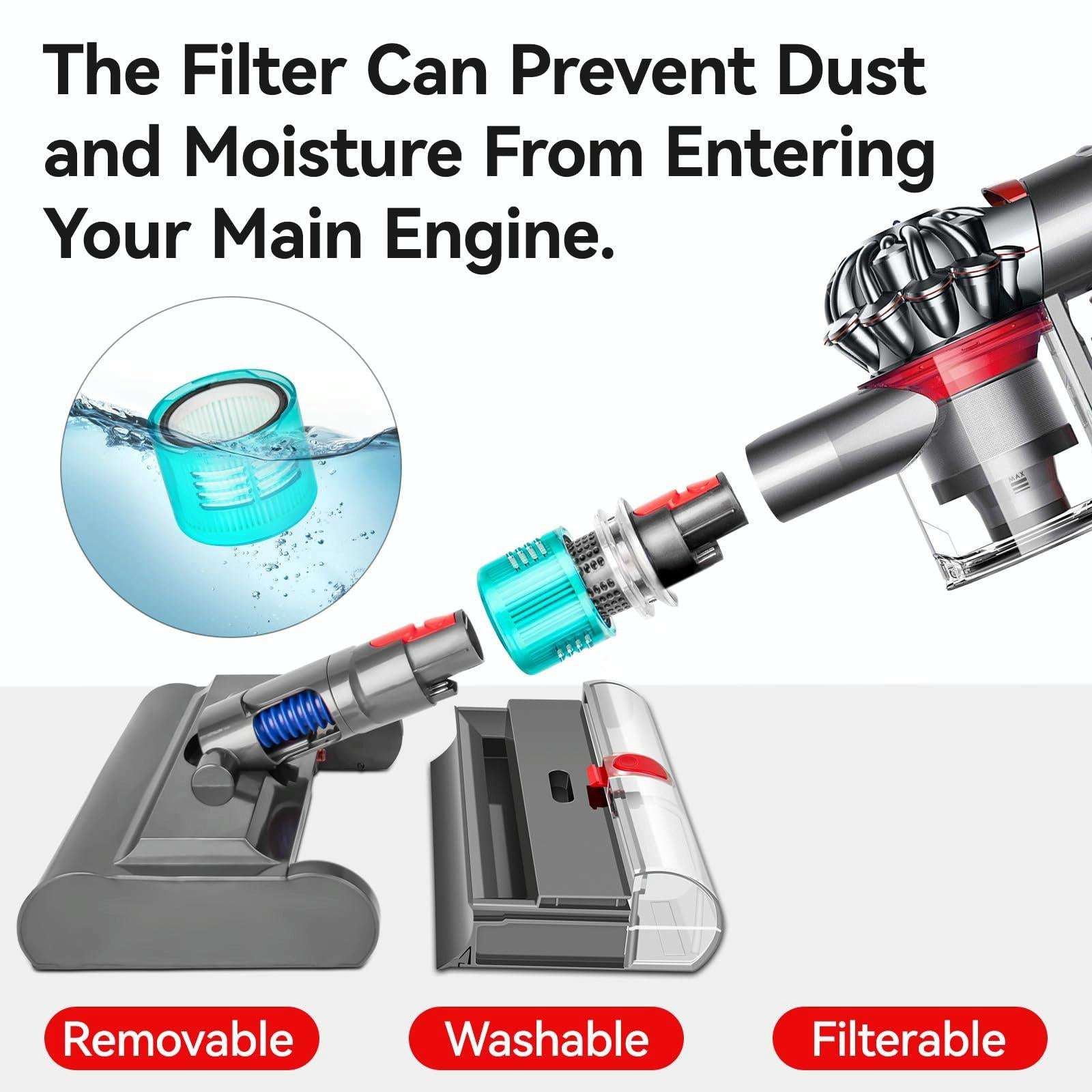 Versatile Wet / Dry Mopping Head for Dyson Vacuums