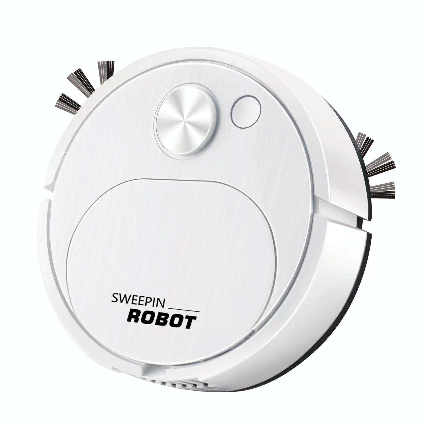 Smart Usb Charging Robot Vacuum for Family Cleaning - Yellow